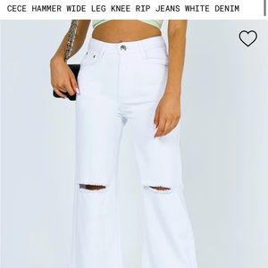 Princess Polly white jeans